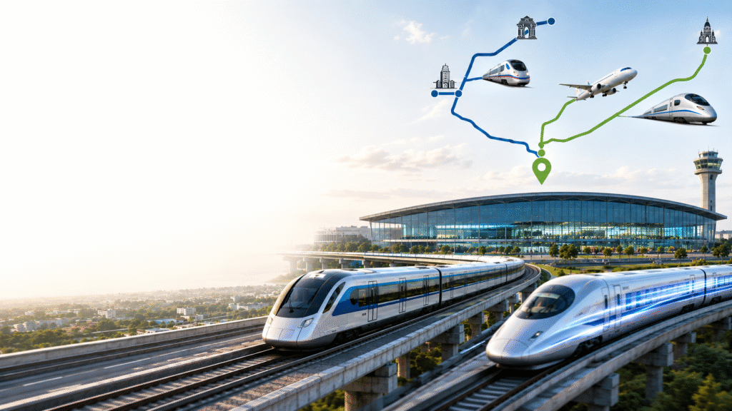 Namo Bharat & Bullet Train Links Planned for Noida Airport