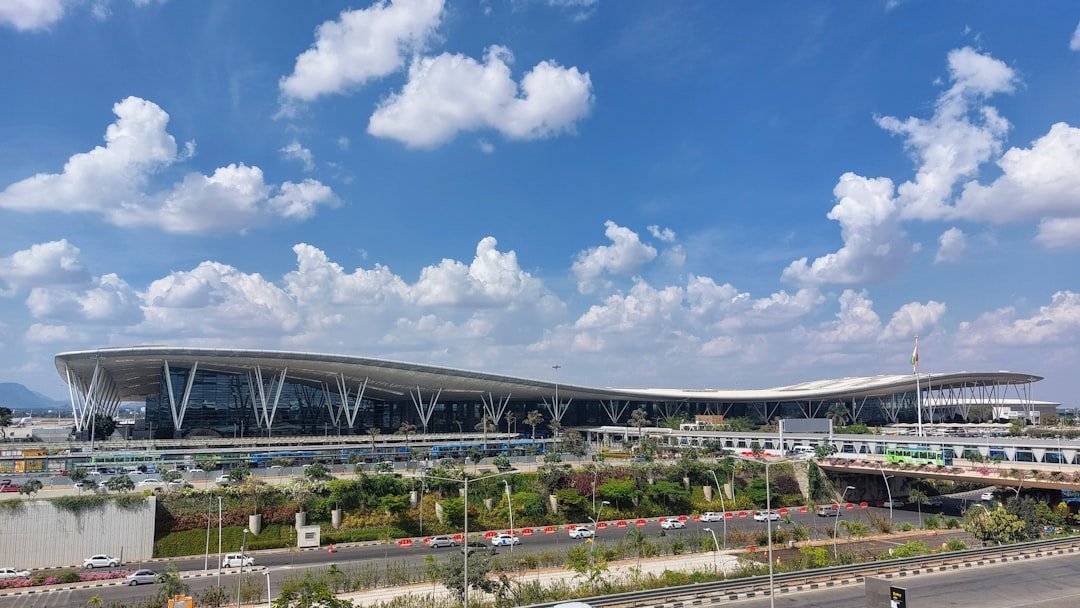 Representational airport terminal image for Noida International Airport connectivity context